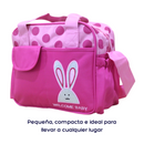 BOLSO PAÑALERA 08216S MUNBE FUCSIA