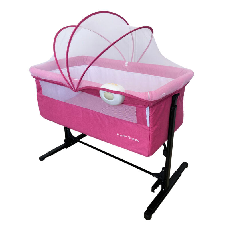 Cuna Colecho Bebe Mix+ Rosa 2347 Happy Baby