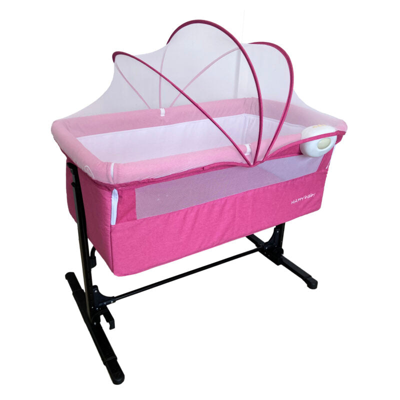 Cuna Colecho Bebe Mix+ Rosa 2347 Happy Baby