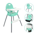 SILLA COMEDOR 3EN1 (SILLA COMEDOR ALTA, BAJA Y BOOSTER) 518 MENTA BABY KAYS