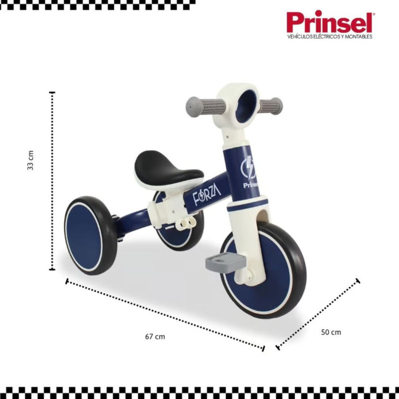 TRICICLO BALANCE FORZA 2 EN 1 PARA NIÑOS  Y NIÑAS ENTRE 2-4 AÑOS AZUL