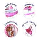 SILLA COMEDOR MLU-1062 BEBESITOS ROSADA