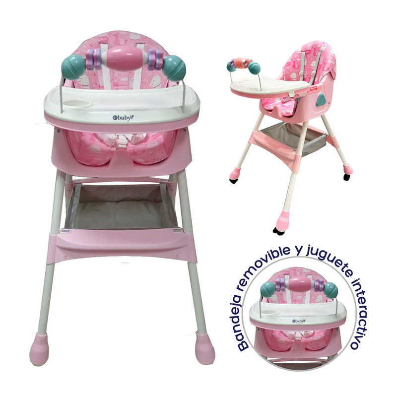 SILLA COMEDOR LULU EB631-1 FUCSIA EBABY -