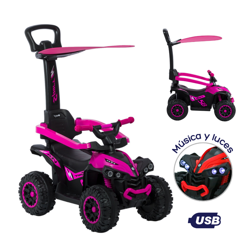 CARRO MONTABLE BUGGY EB357 ROSADO EBABY -