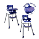 SILLA COMEDOR 3 en 1  (SILLA COMEDOR ALTA, BAJA Y BOOSTER)  MLU - AZUL BEBESITOS