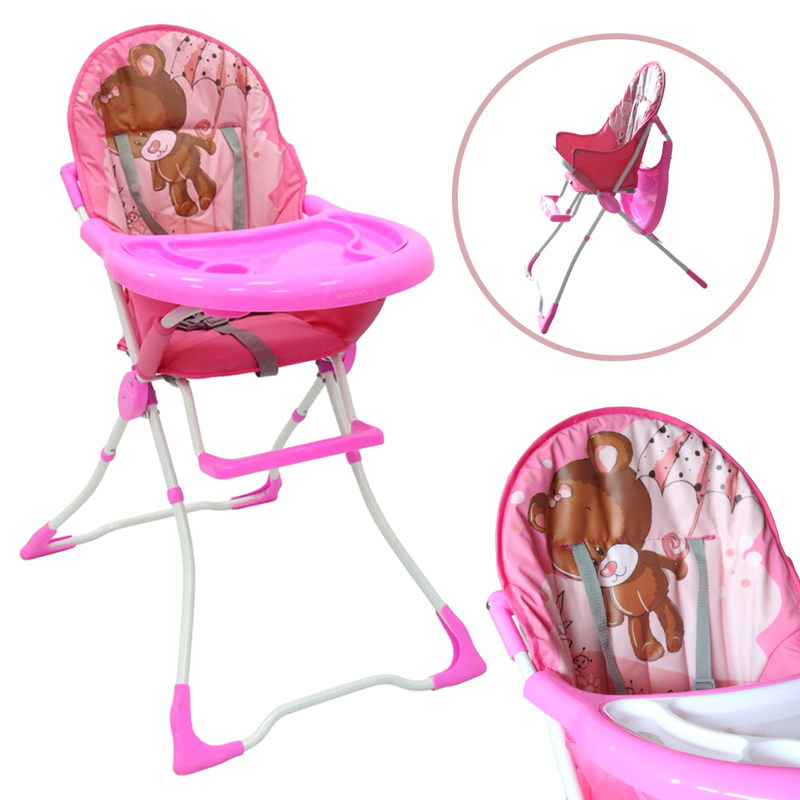 SILLA COMEDOR MLU-1062 BEBESITOS ROSADA