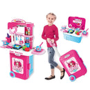 SET COCINA 3 EN 1 - MALETA, CARRITO Y COCINA COMPLETA 008-951A MUNBE