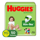 PAÑALES HUGGIES ACTIVE SEC ETAPA 4 X50 UND