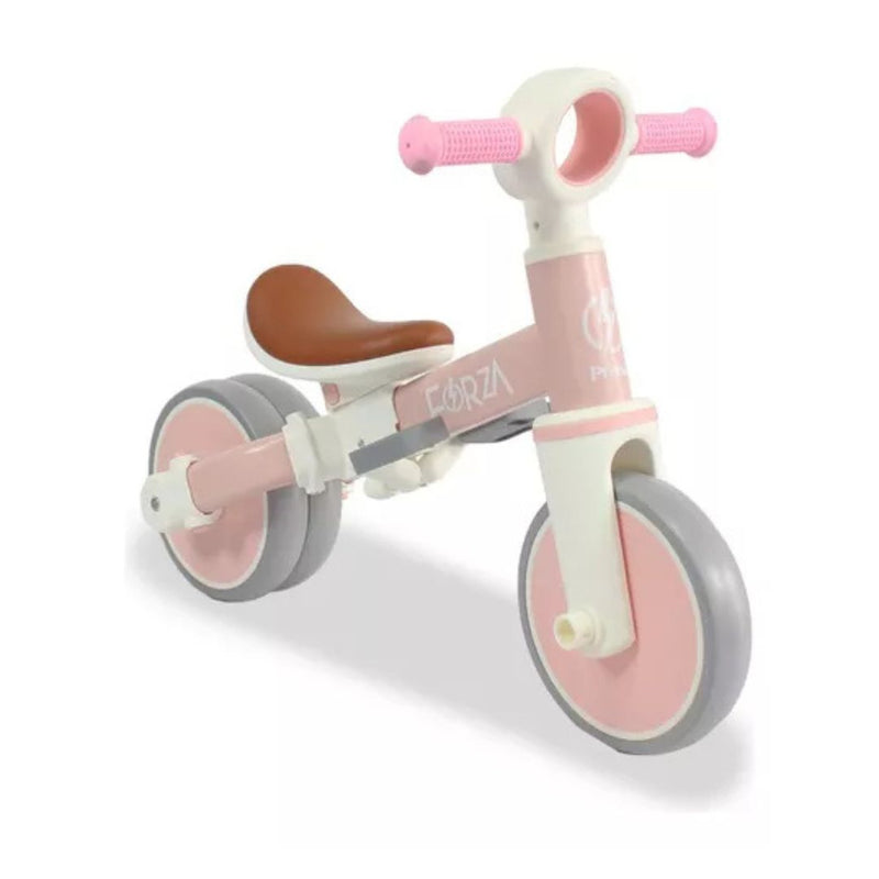 TRICICLO BALANCE FORZA 2 EN 1 PARA NIÑOS  Y NIÑAS ENTRE 2-4 AÑOS ROSADO