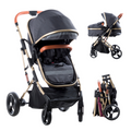 COCHE CUNA MOISES SATURNO EB126 NEGRO EBABY
