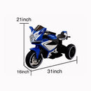 MOTO ELECTRICA - VELOCIDAD Y DIVERSIÓN PARA PEQUEÑOS AVENTUREROS J-MB3021 MUNBE AZUL