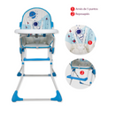 SILLA COMEDOR ALTA Y-HC010 AZUL MUNBE