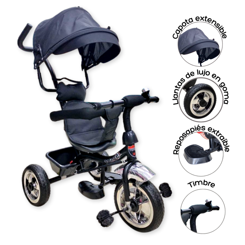 TRICICLO J-TS5015-B NEGRO STB