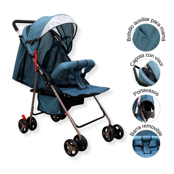 COCHE 666P TURQUESA BABY KAYS