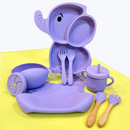 VAJILLA ELEFANTE SILICONA 23-44 LA GLORIA