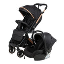 Coche Maleta Reversible + portabebe SPARROW - EB170 Negro ebaby