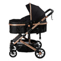 COCHE CUNA MOISÉS CONFORT FUNCIÓN MALETA EB-R147-1 NEGRO EBABY