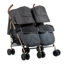 COCHE GEMELAR DANTERO EB1264-1 NEGRO EBABY
