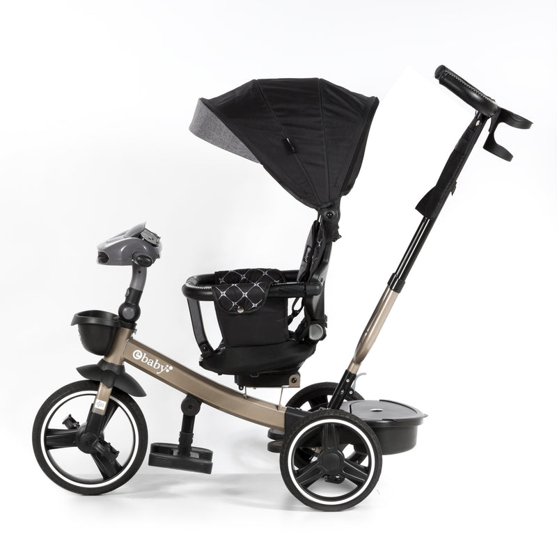 Triciclo Paseador Santorini Eb368 Ebaby Negro