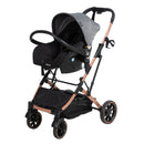 Coche Cuna Moises CLINT + portabebe  EB 155 Gris Ebaby