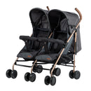 COCHE GEMELAR DANTERO EB1264-1 NEGRO EBABY