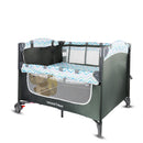 CUNA CORRAL SLEEP NZ006 3 EN 1: COLECHO, CUNA Y CORRAL PARA BEBÉS DE 0 A 3 AÑOS- AZUL