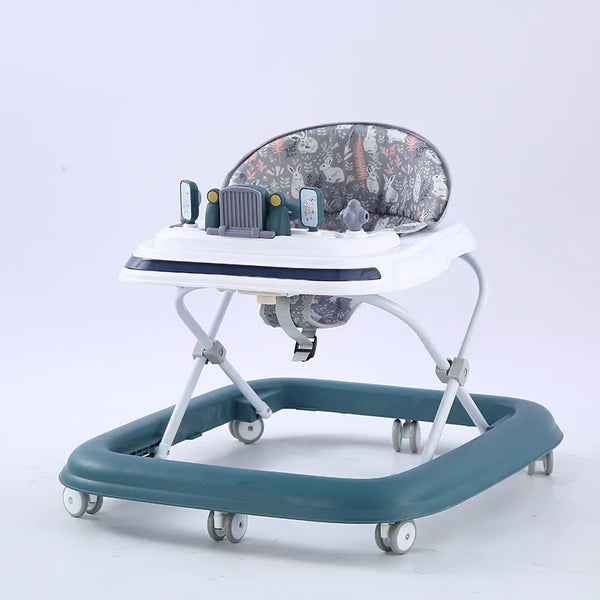 CAMINADOR PARA BEBÉ CON DISEÑO DE AUTO Y ASIENTO ACOLCHADO PETRÓLEO Y-W838 MUNBE