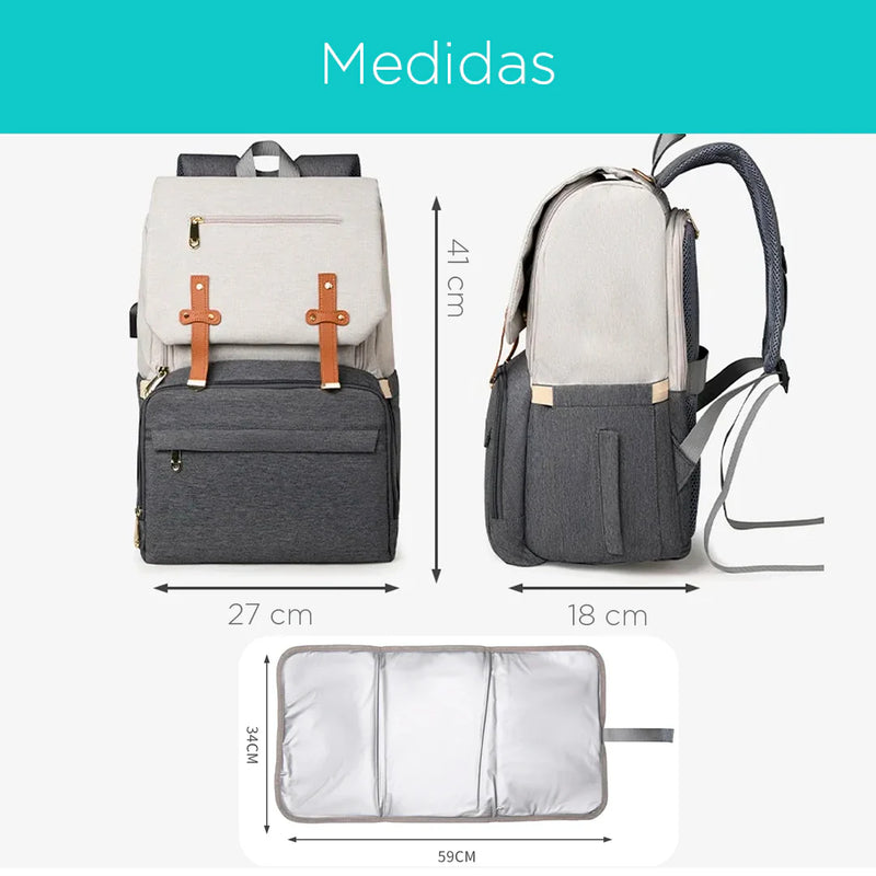 PAÑALERA MORRAL + CAMBIADOR 203 BEBESITO
