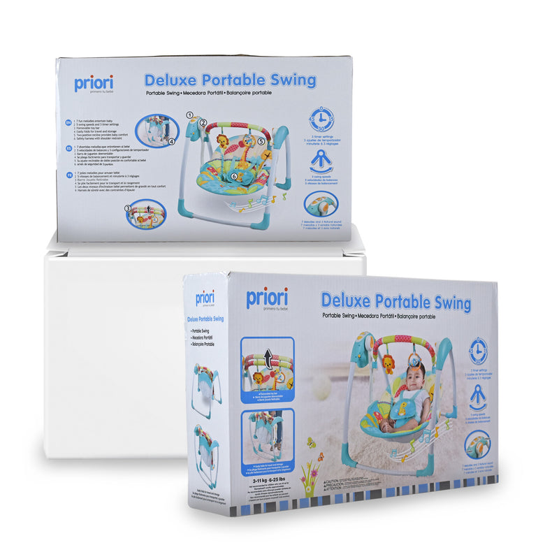 COLUMPIO MECEDORA PORTATIL AZUL PB2024 PREMIUM BABY