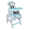 SILLA COMEDOR PARA BEBÉ 3 EN 1 CON DISEÑO DE ANIMALITOS PCM-10 PRIORI AZUL