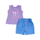 CONJUNTO SHORT BEBE NIÑA 50015 FOR BABY