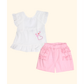 CONJUNTO SHORT BEBE NIÑA 50039 FOR BABY