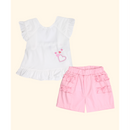CONJUNTO SHORT BEBE NIÑA 50039 FOR BABY