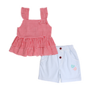 CONJUNTO SHORT BEBE NIÑA 50019 FOR BABY