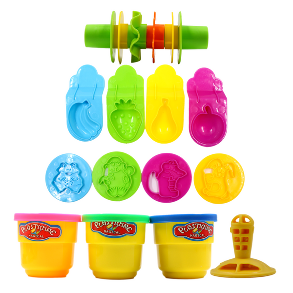 PLASTILINA FIGURAS FRUTAS 10298 PLASTICOS