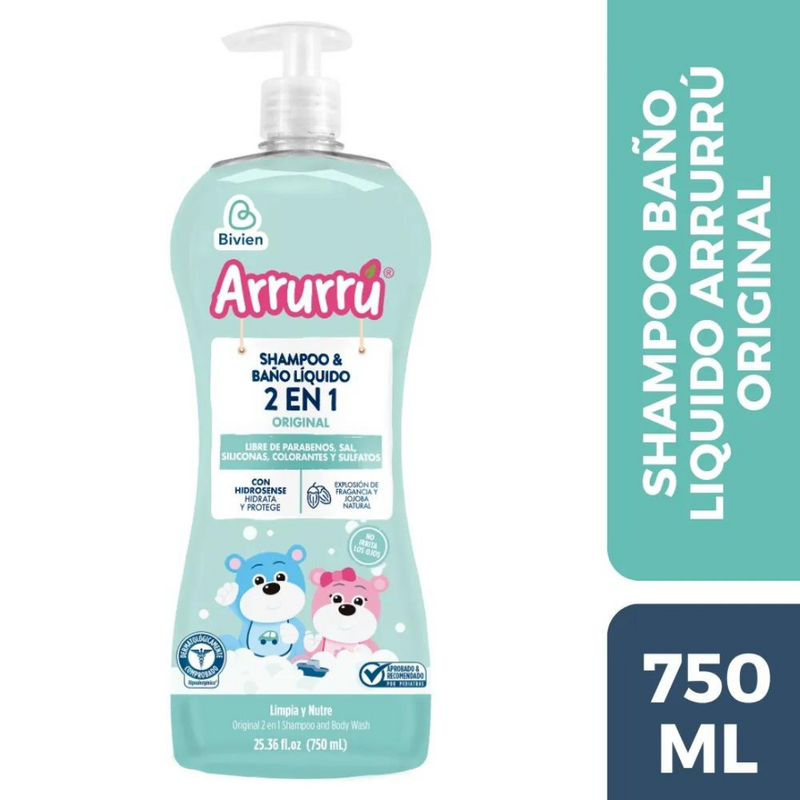 SHAMPOO Y BAÑO 2EN1 ORIGINAL X750 AAB205 ARRURRÚ