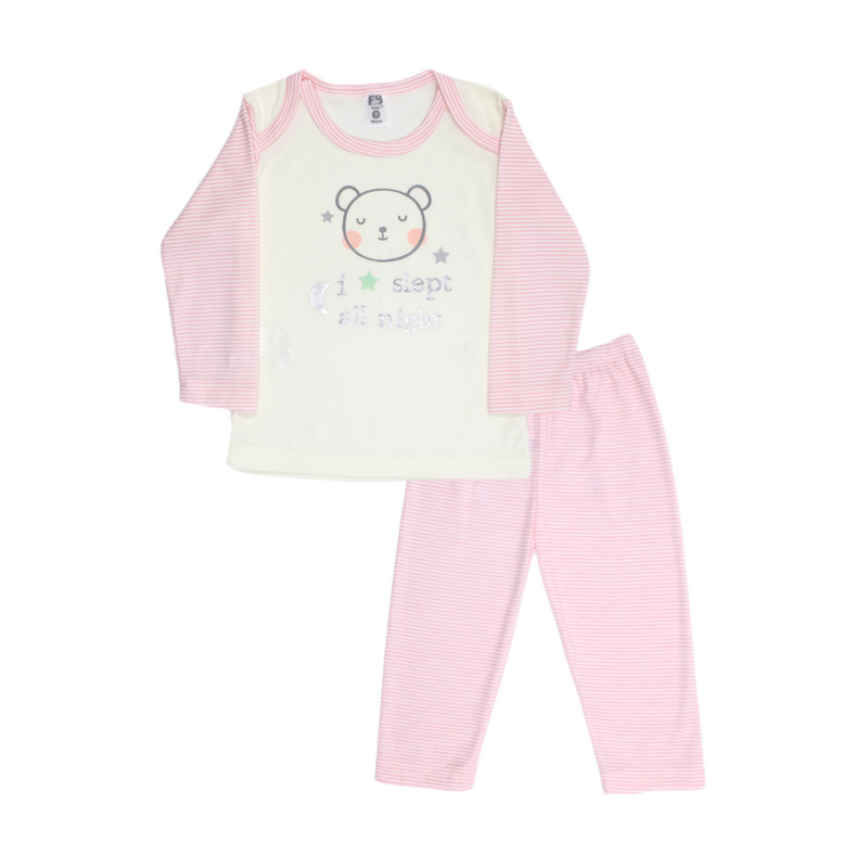 PIJAMA 2 PZS BEBE NIÑA 10753 FOR BABY
