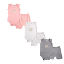 BODY + SHORT X3 10699 FOR BABY