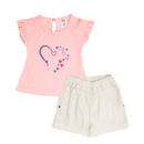 CONJUNTO SHORT BEBE NIÑA 50013 FOR BABY