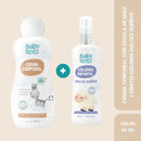CREMA CORPORAL CON FÉCULA DE MAÍZ X400 GR + COLONIA INFANTIL DULCES SUEÑOS X60 ML ROSS D' ELEN