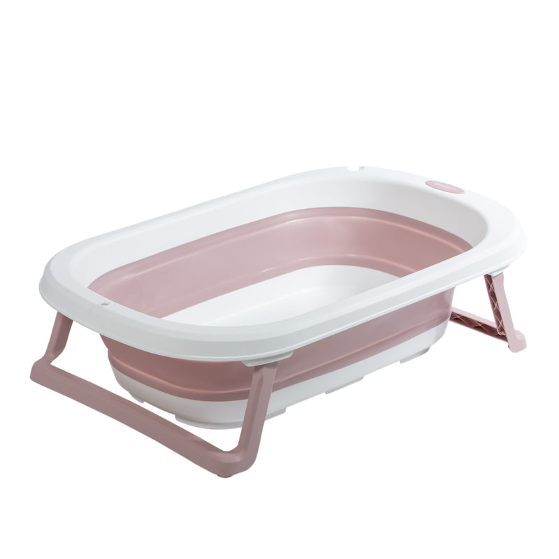 BAÑERA PLEGABLE CON SOPORTE EB824 ROSADA EBABY -