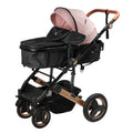 Coche cuna moisés de lujo ROMÁN- EB 163 ROSADO EBABY
