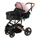 Coche cuna moisés de lujo ROMÁN- EB 163 ROSADO EBABY