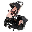 Coche Maleta Reversible + portabebe SPARROW - EB170 Rosado ebaby