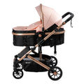COCHE CUNA MOISÉS CONFORT FUNCIÓN MALETA EB-R147-1 ROSA EBABY