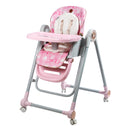 SILLA DE COMER MECEDORA GRAVY EB637 ROSA LLAMITA EBABY