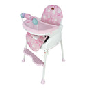 SILLA DE COMER 4 EN 1 SHINE EB634 ROSA LLAMITA EBABY