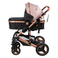 Coche Cuna Moisés de lujo SAGIRA EB156 Rosado Ebaby