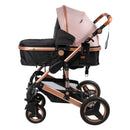 Coche Cuna Moisés de lujo SAGIRA EB156 Rosado Ebaby