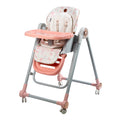 SILLA DE COMER MECEDORA GRAVY EB637 ROSA UNICORNIOS EBABY